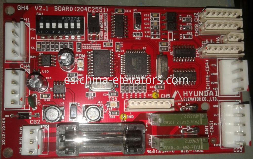 Tablero de señal 204C2551 para el elevador Hyundai STVF7 Signal Board 204C2551 for Hyundai Elevator STVF7